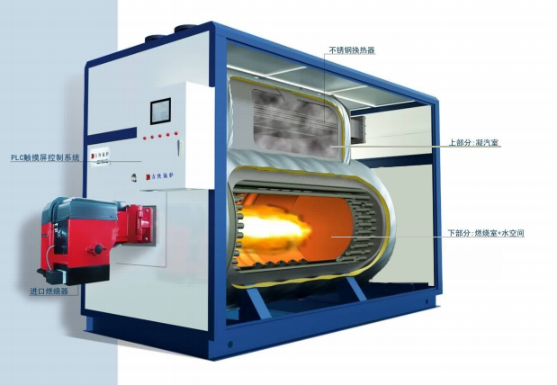 十三第ssdbet燃油气真空锅炉内部